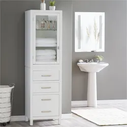 Tall bathroom cabinet photo