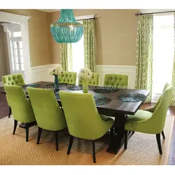 Green kitchen table photo