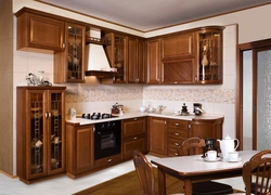 Недорогие кухни из дерева фото