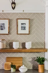 Herringbone kitchen apron photo