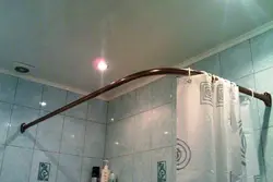 Cornice for corner bathroom photo