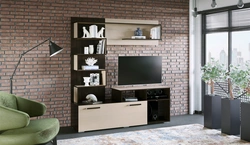 Living room wenge milky oak photo