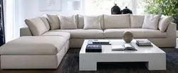 Длинные диваны в гостиной фото