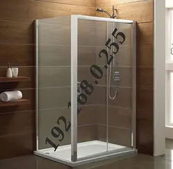 Corner bathroom cabins photo