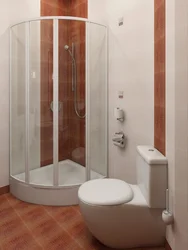 Corner bathroom cabins photo