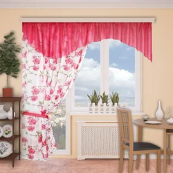 Tulle for kitchen photo wallpaper
