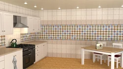 Plastic wallpaper in the kitchen photo