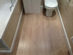 Vinyl Laminate Flooring In The Bathroom Photo