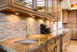 Ceramic countertop in the kitchen photo