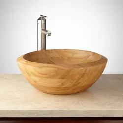 Yog'och hammom uchun lavabo fotosurati