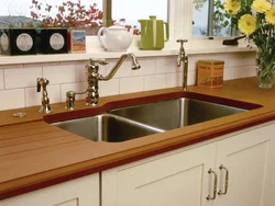 Wooden kitchen sinks photo