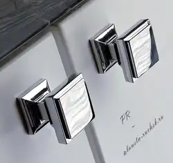 Square kitchen handles photo