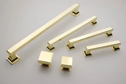 Square kitchen handles photo