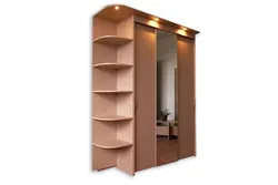 Three-door wardrobe for hallway photo