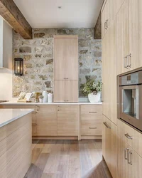 Beige stove for kitchen photo