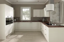 Beige stove for kitchen photo
