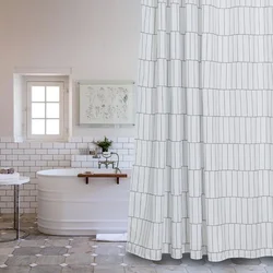 White curtains for the bathroom photo