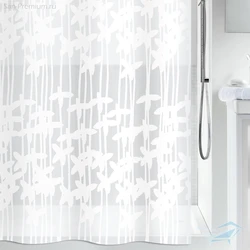 White curtains for the bathroom photo