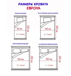 Ложкі 2х спальныя фота памеры