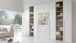 Narrow Wardrobe In The Living Room Photo