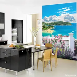 Виниловые фотообои для кухни фото