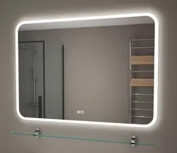 Touch Mirror In The Bathroom Photo