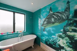 Photo wallpaper how to glue a bathtub