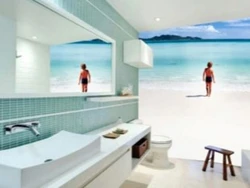 Photo wallpaper how to glue a bathtub