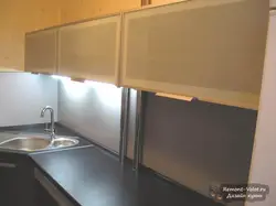 Photo of kitchen pipes in countertop