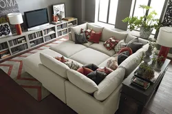 Sofas in the living room photo square