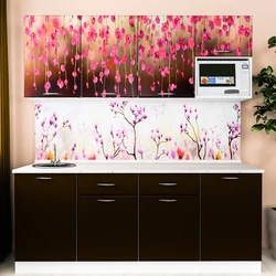 Kitchens with flower patterns photo