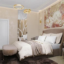 Feathers in the bedroom interior photo