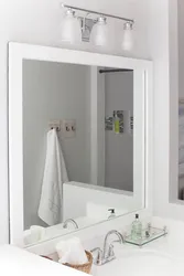White Mirror In The Bathroom Photo