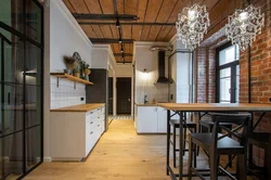 False ceiling in the kitchen photo