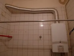 Ванна бөлмесіндегі газ құбырлары фото