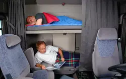 Berth in the cabin photo