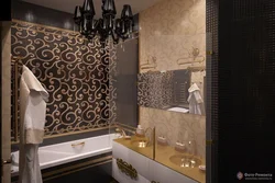 Black and gold bathtub photo