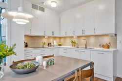 Lamp for white kitchen photo