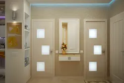 Ванна бөлмесінің жеңіл есіктерінің фотосы