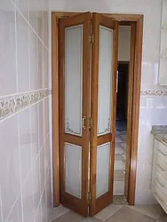 Дарҳои аккордеон барои акси ванна