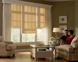 Curtains And Blinds In The Living Room Photo