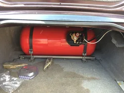 Kitchen and gas cylinder photo