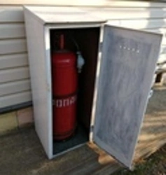 Kitchen and gas cylinder photo