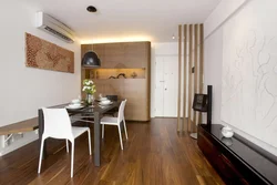 Laminate flooring in the kitchen Khrushchev photo