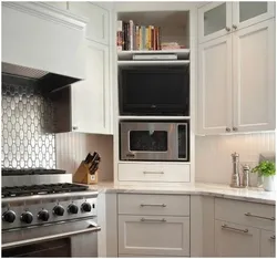 Kitchen Photo With Microwave And TV