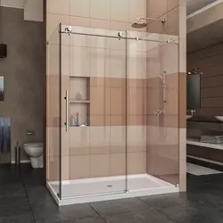 Glass cabins for bathrooms photo