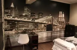 Yataq otağı foto divar kağızı gecə şəhərləri foto