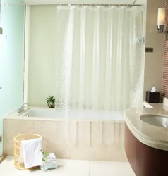 Bathtubs With Plastic Curtains Photo