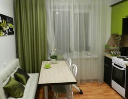 Зеленая Кухня Какие Шторы Фото