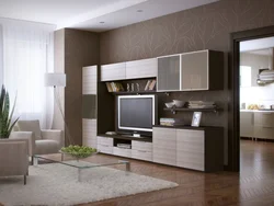 Акси chipboard ҳуҷраи зиндагӣ дар дохили